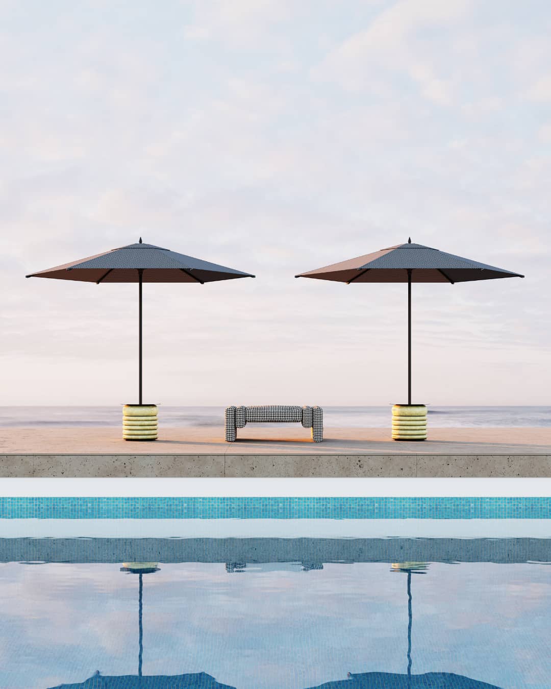 Unique furniture design for a modern outdoor or garden decor by HOMMÉS Studio