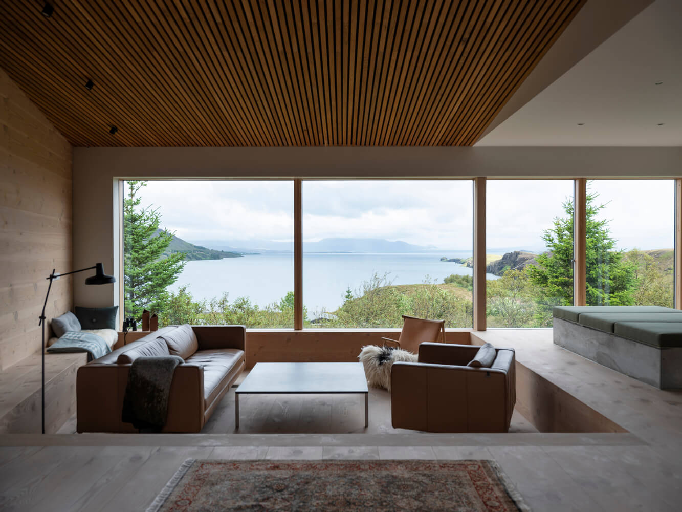 modern sunken living room design