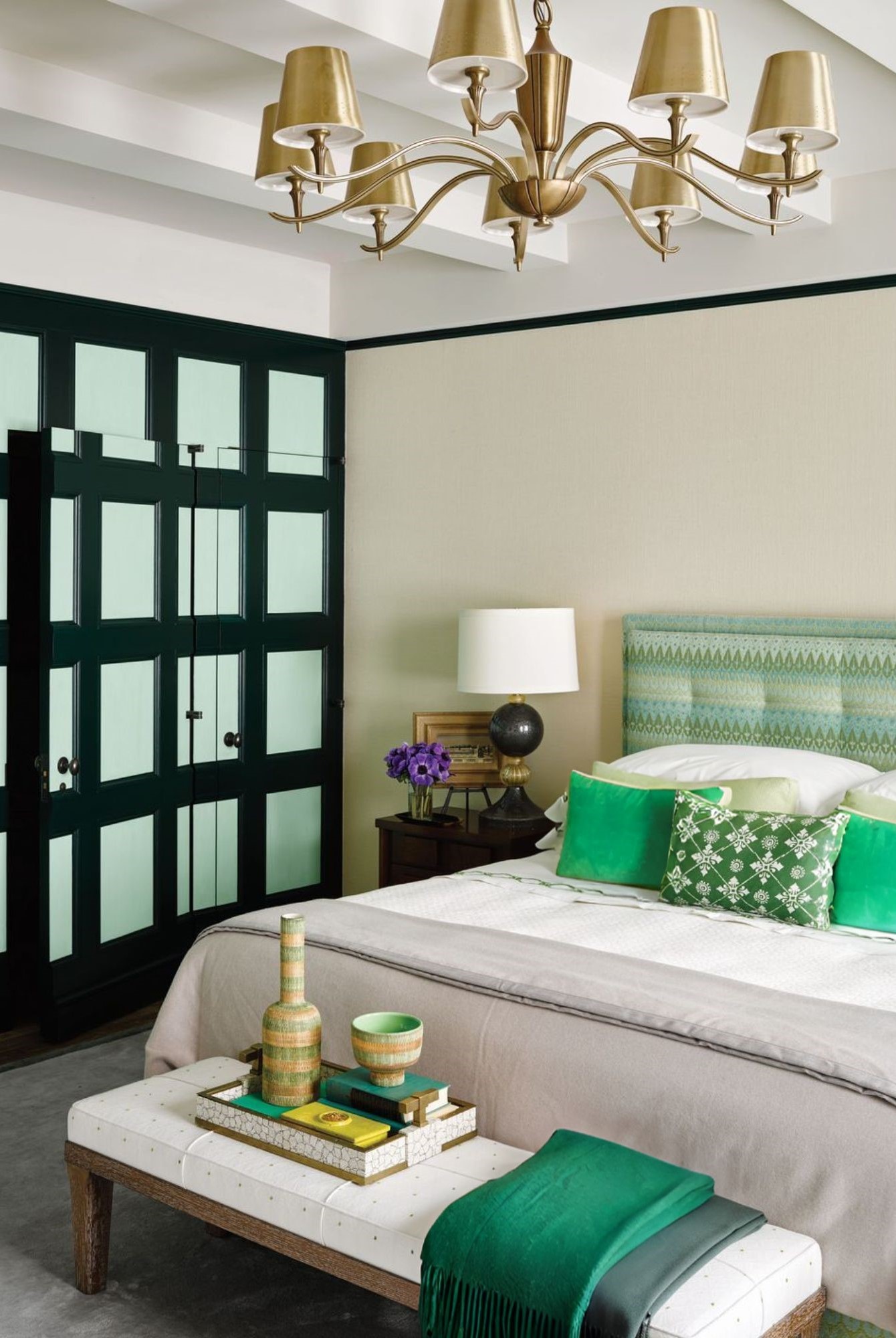 mint green bedroom