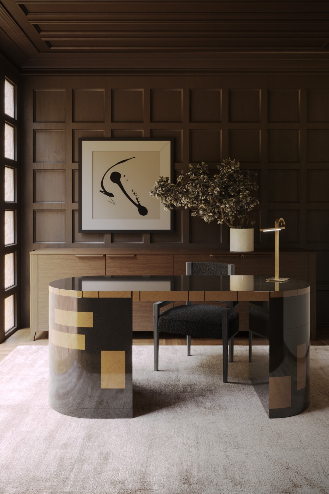 Transform Your Workspace: 6 Powerful Home Office Design Ideas for 2025, home office with a desk and chair
