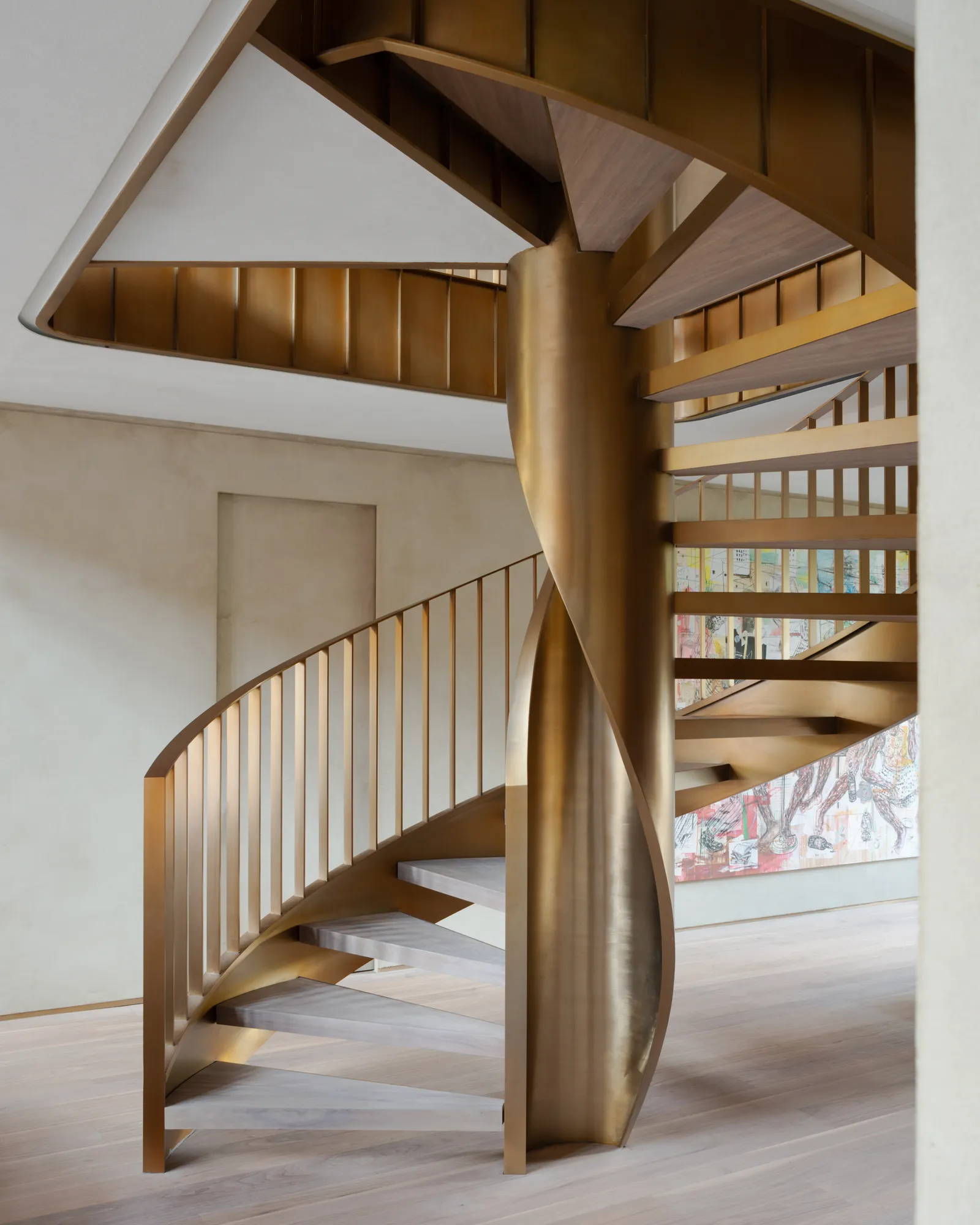 “The central element in the apartment is the staircase,”
