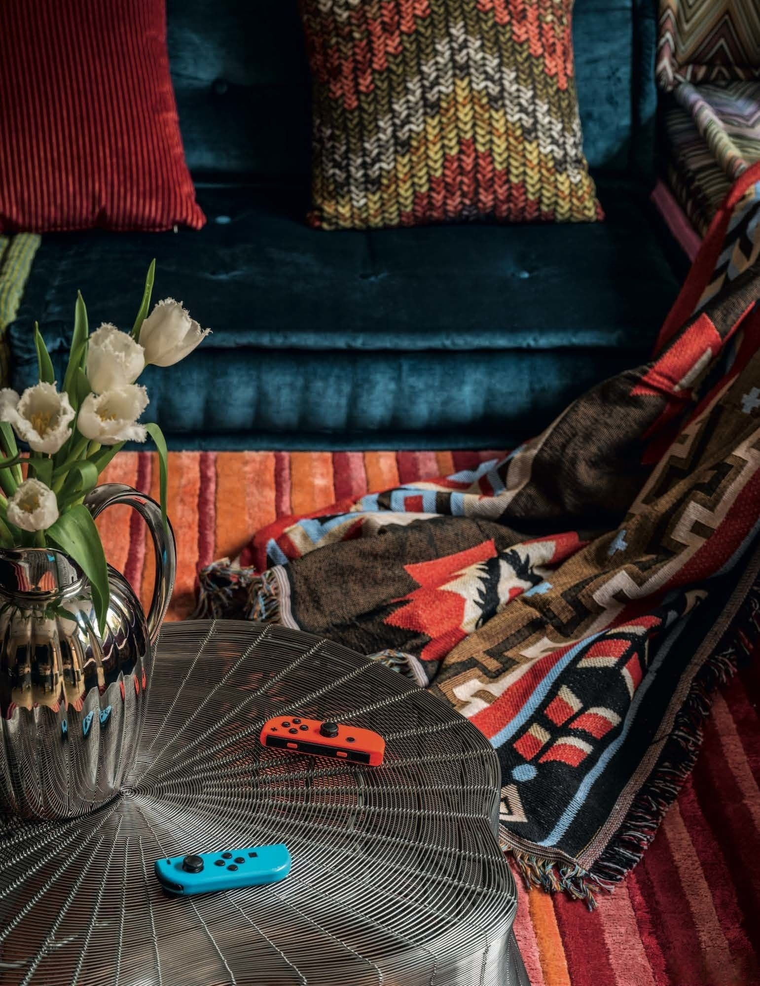Eclectic Modern Interior Design for Family Living, materials