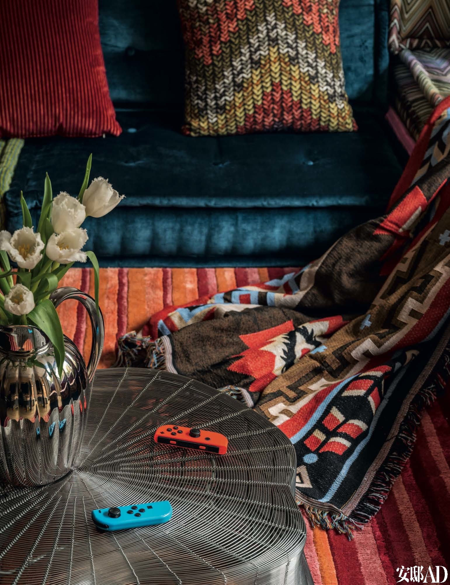 Eclectic Modern Interior Design for Family Living, materials