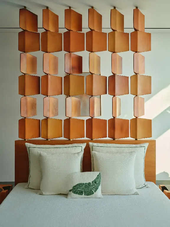 The Art of Minimalist Luxury: Inside a Dubai Penthouse Inspired by Nature , guest bedroom