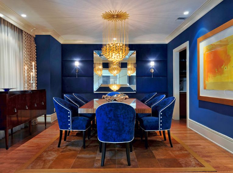 Upholstered Walls Dining Room