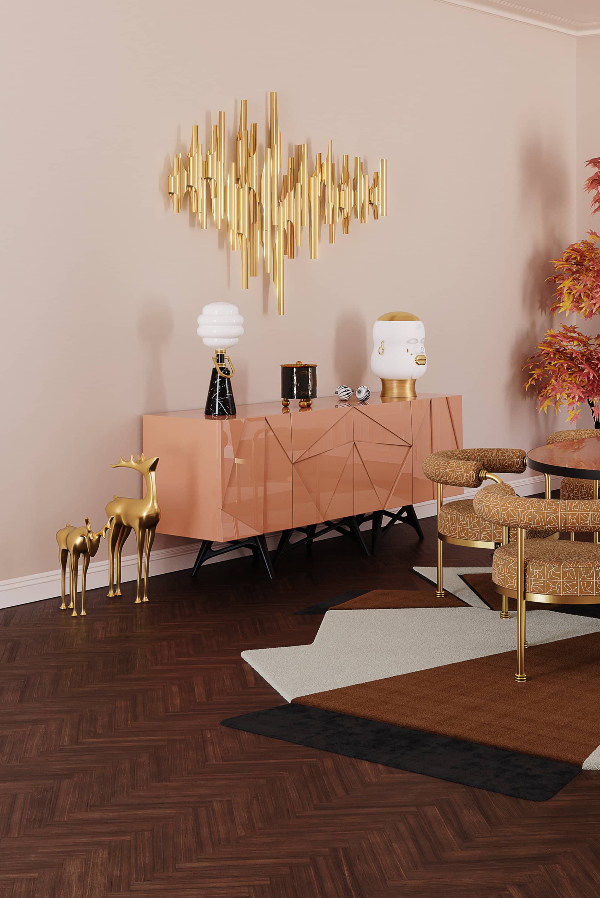 hommes studio bright colors dining room 003