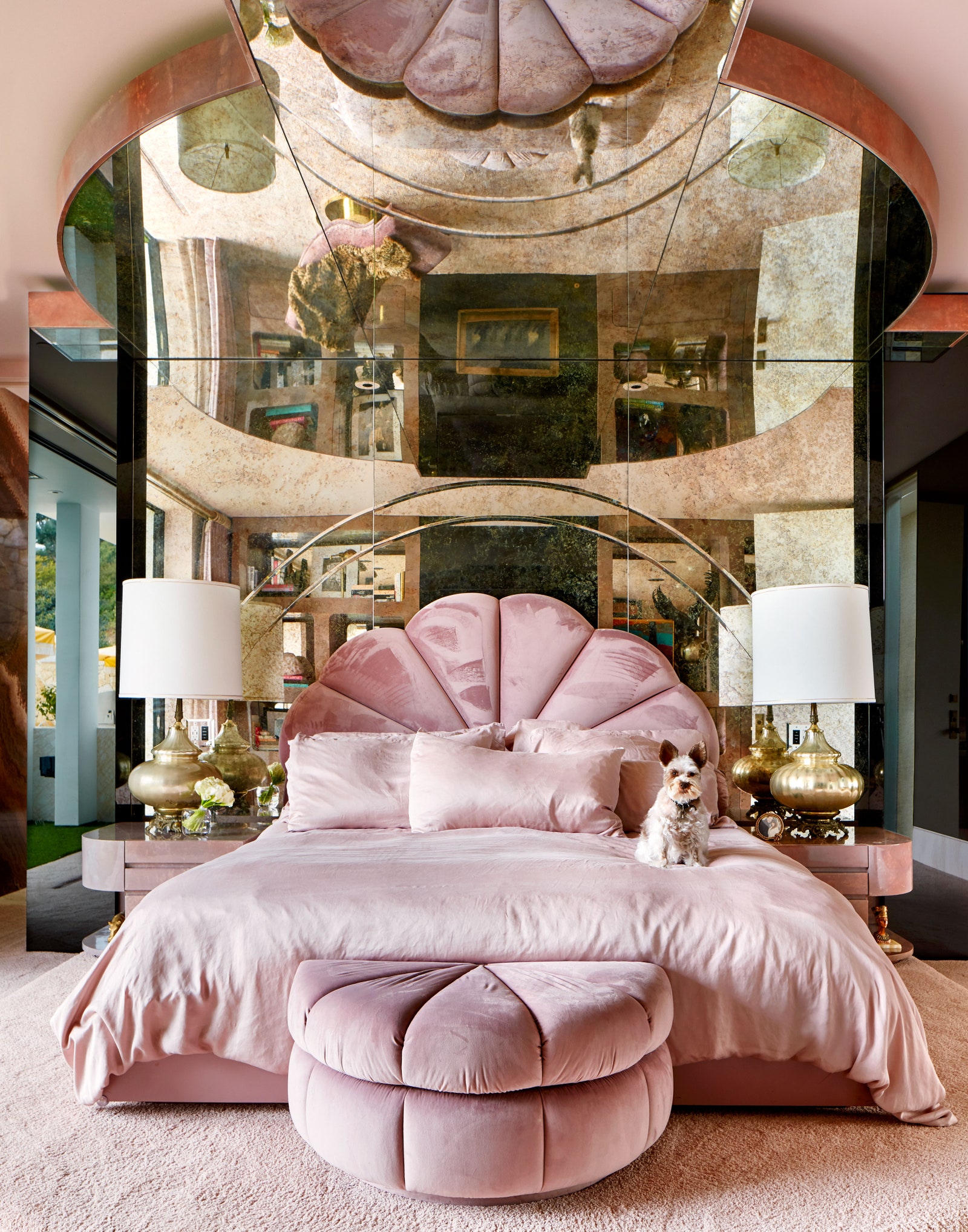 maximalist bedroom designed by Lenny Kravitz