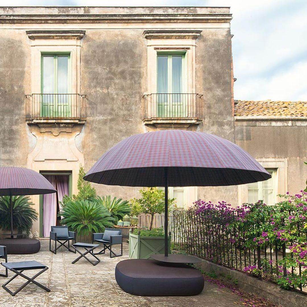 Stylish purple luxury parasol