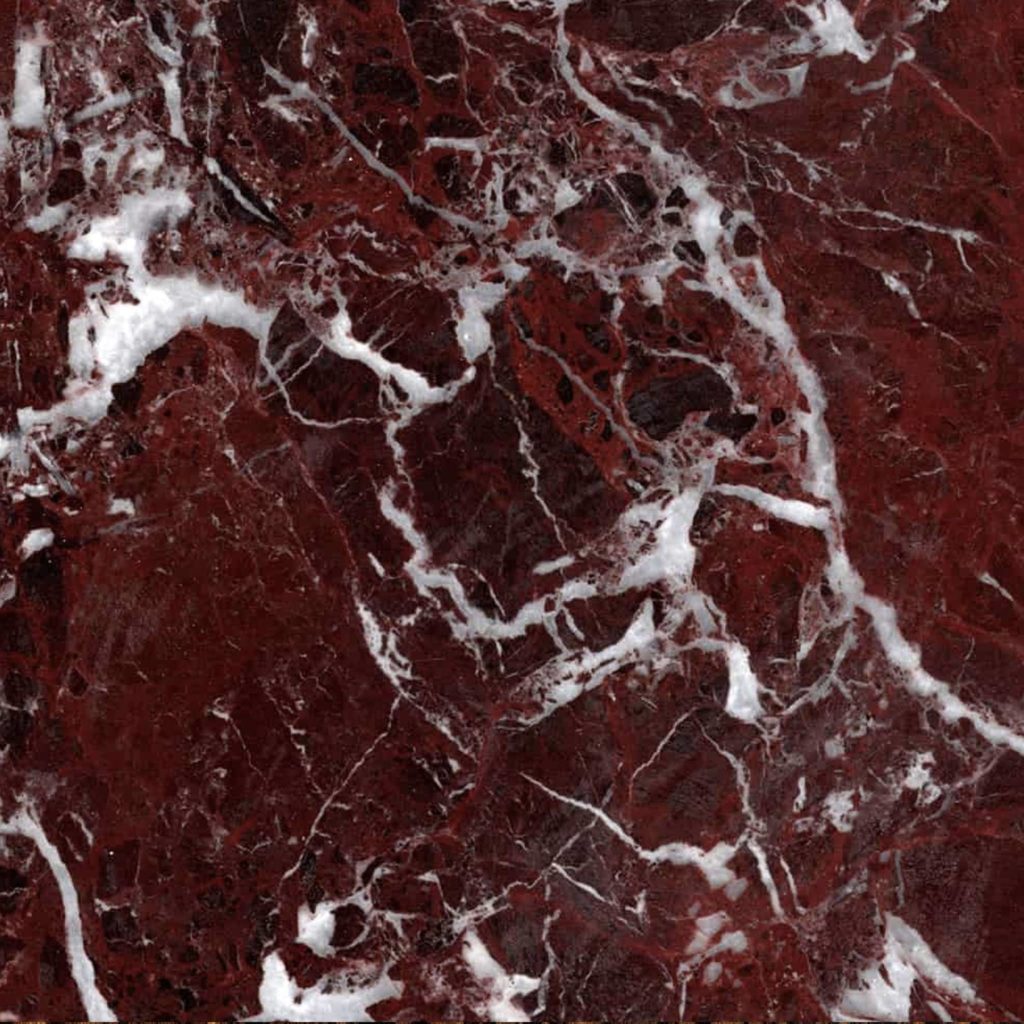 Red marble material to create custom furniture