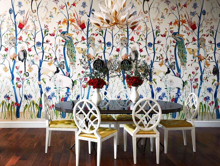 A Blooming Oasis by Courtney McLeod in a 40 Foot Wall Mural