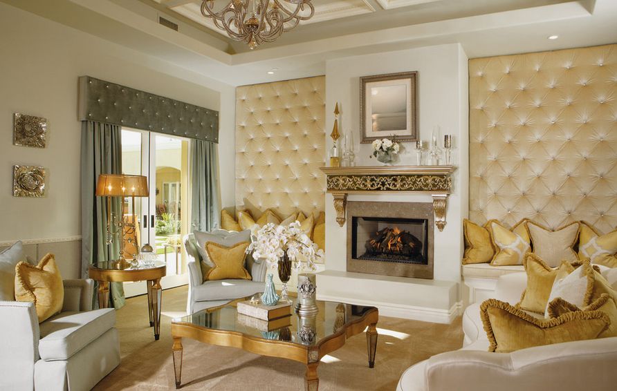 Upholstered Walls Living Room