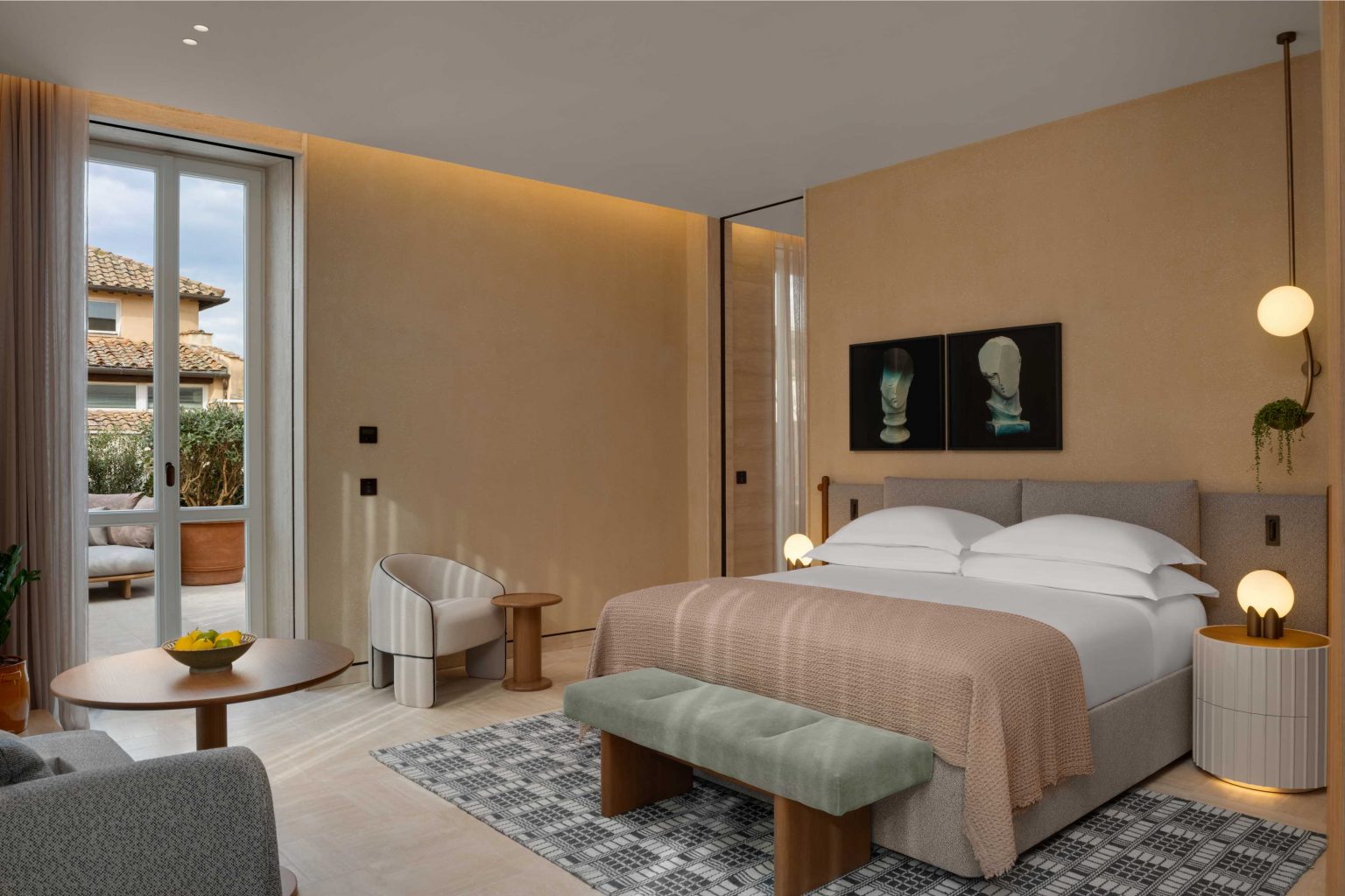 Bedroom of Patricia Urquiola Italian Luxurious Hotel