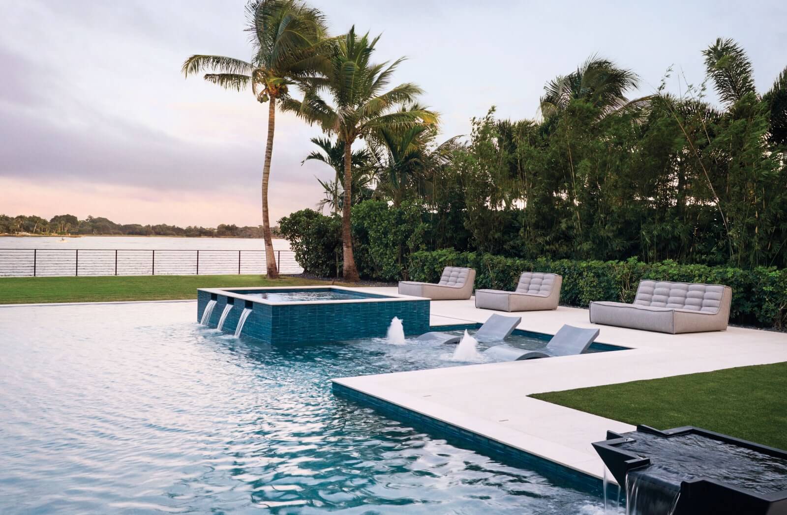 Infinite pool with a view in Serena Williams estate