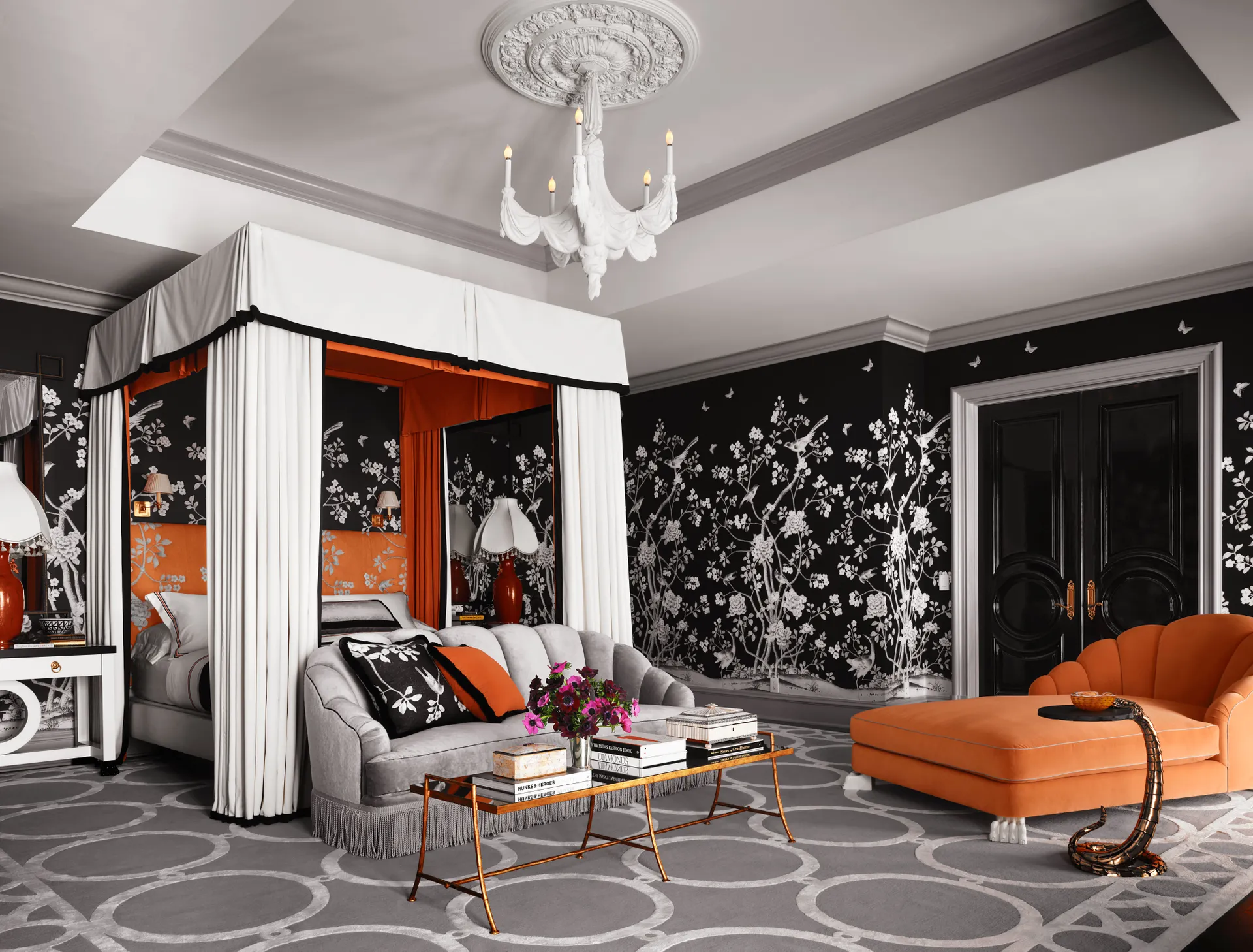 RuPauls master bedroom by Martyn Lawrence Bullard