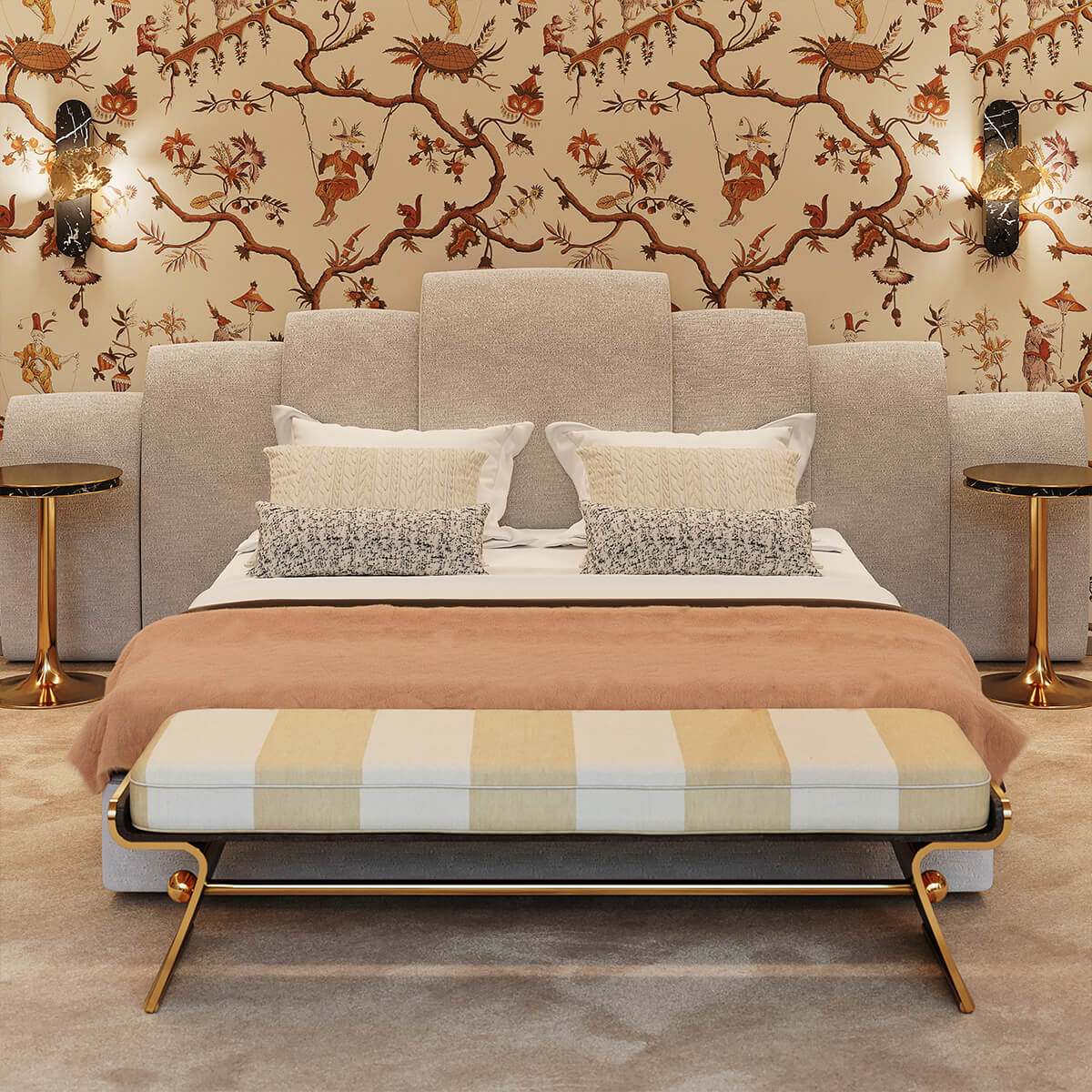 Wood Scent Modern Master Bedroom