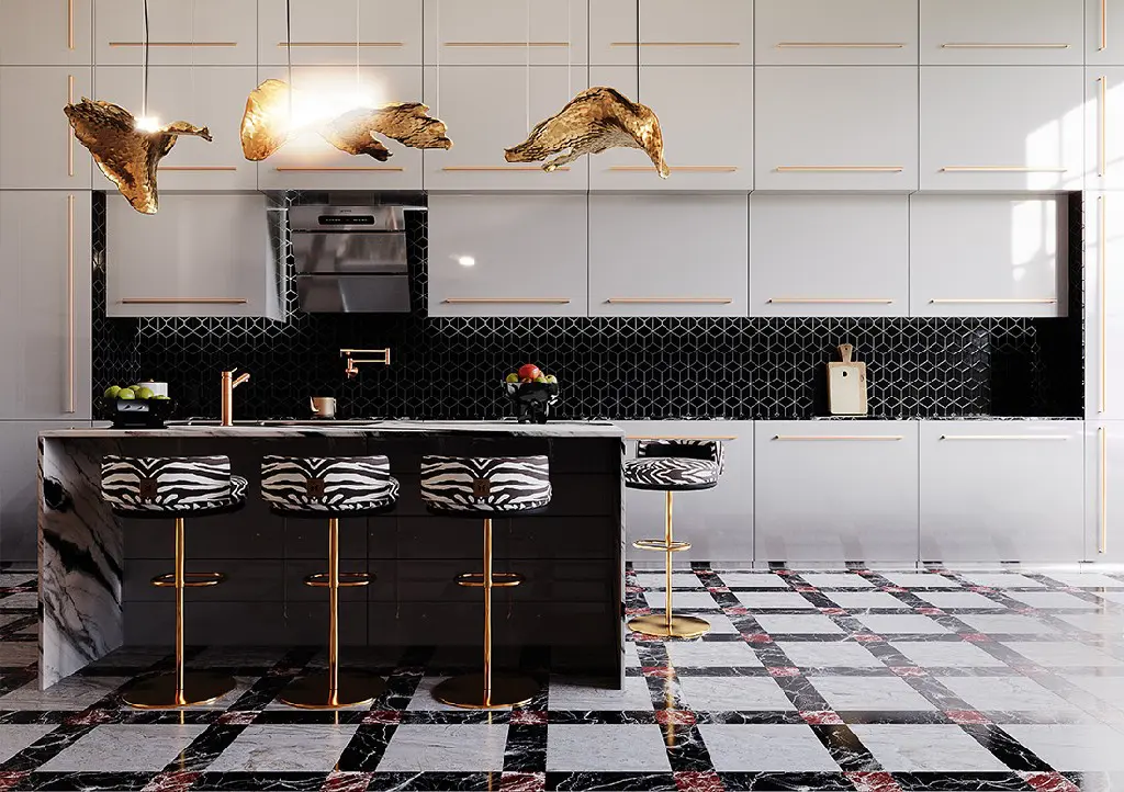 22 Art Deco Kitchens for a Glamorous Cooking Space