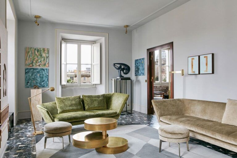A modern apartment in Rome full of personality