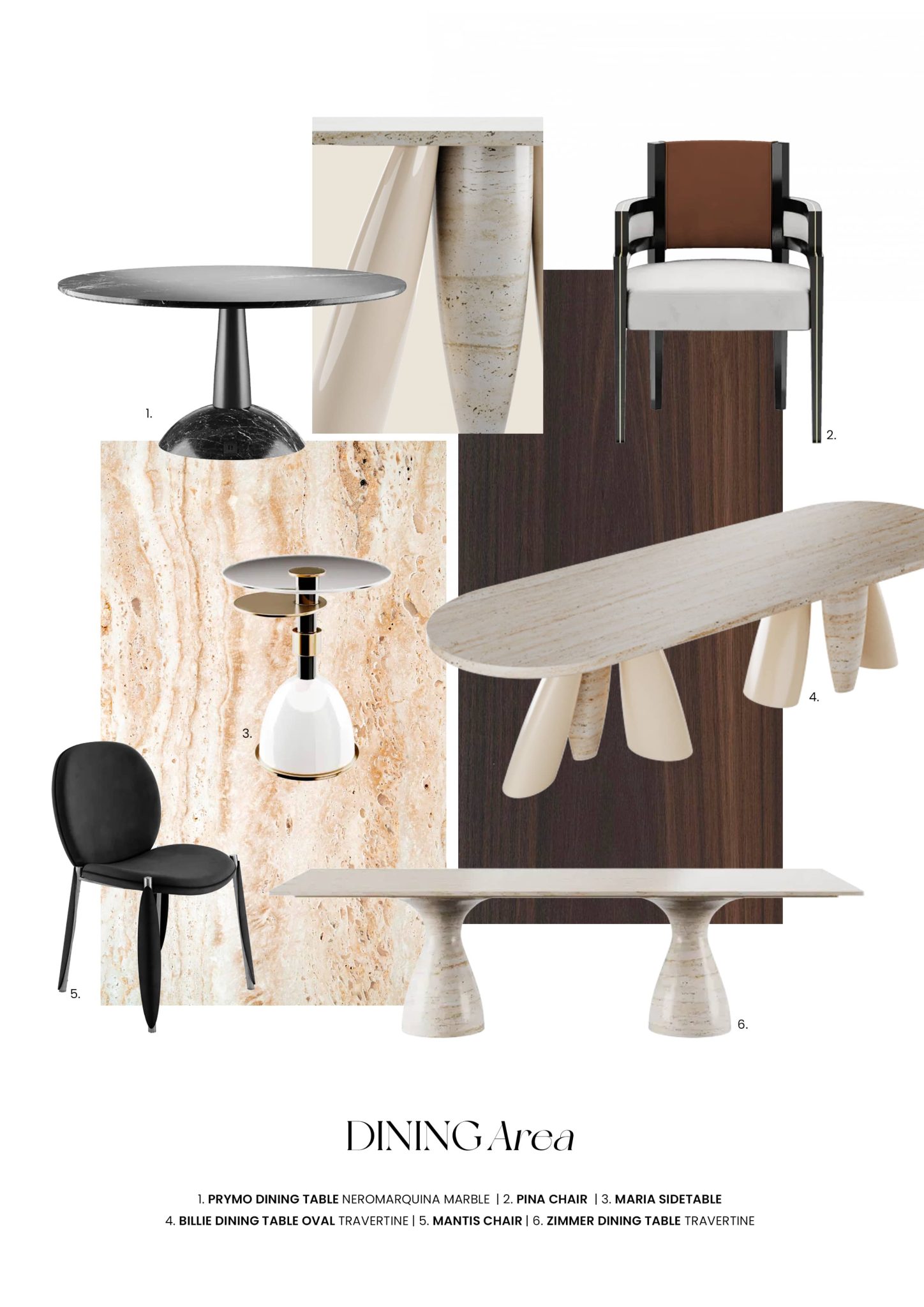 dining area moodboard