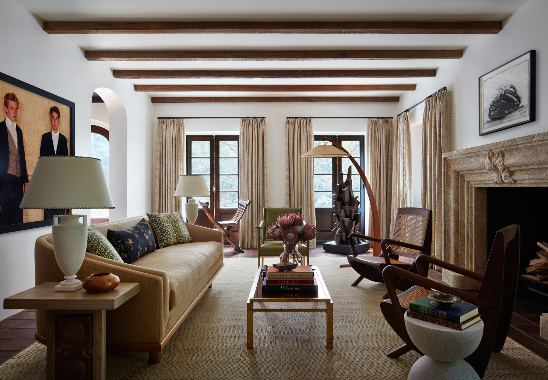 contemporary living room design by Nina Farmer Interiors