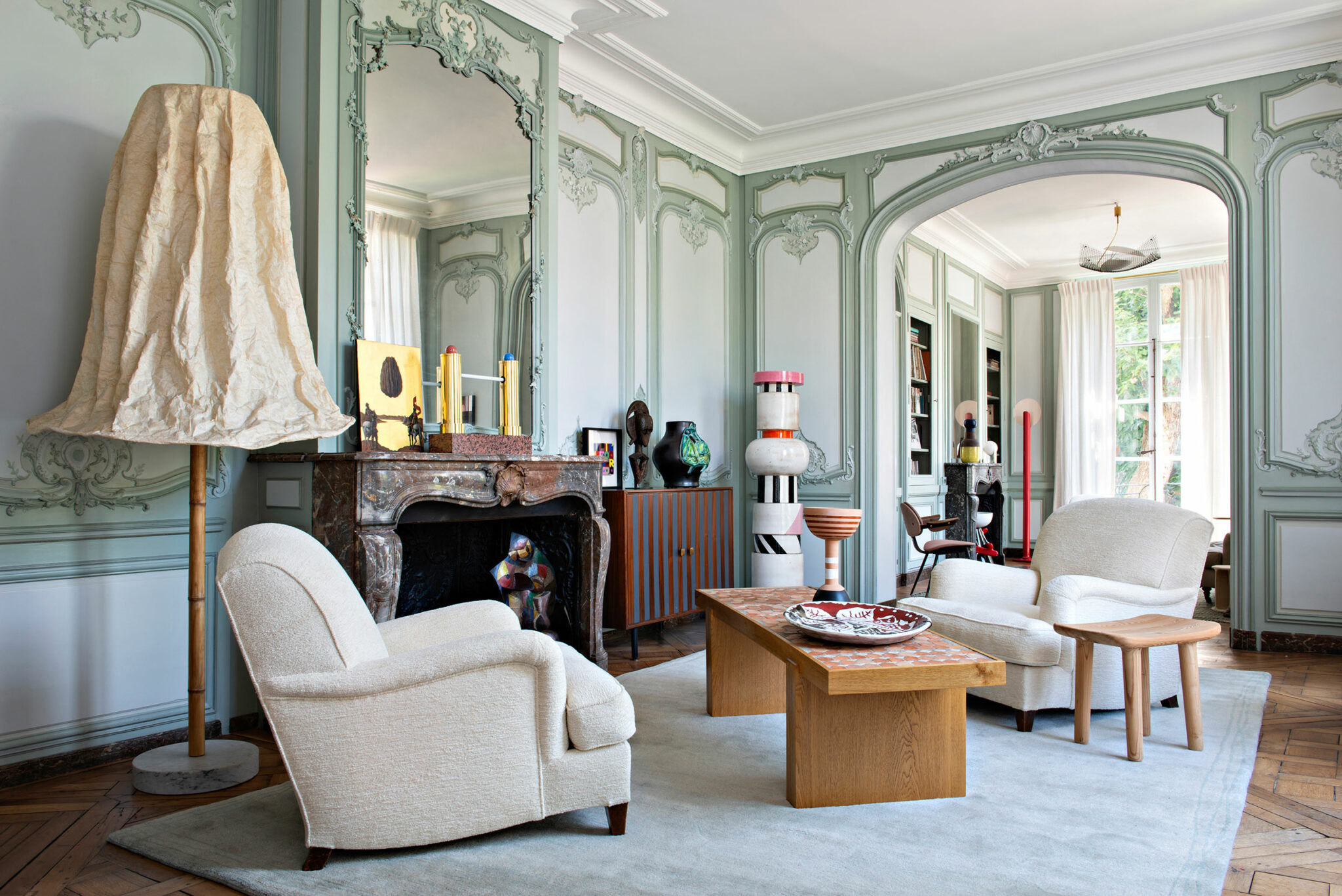 Charles Zana, paris apartment, memphis milano design style