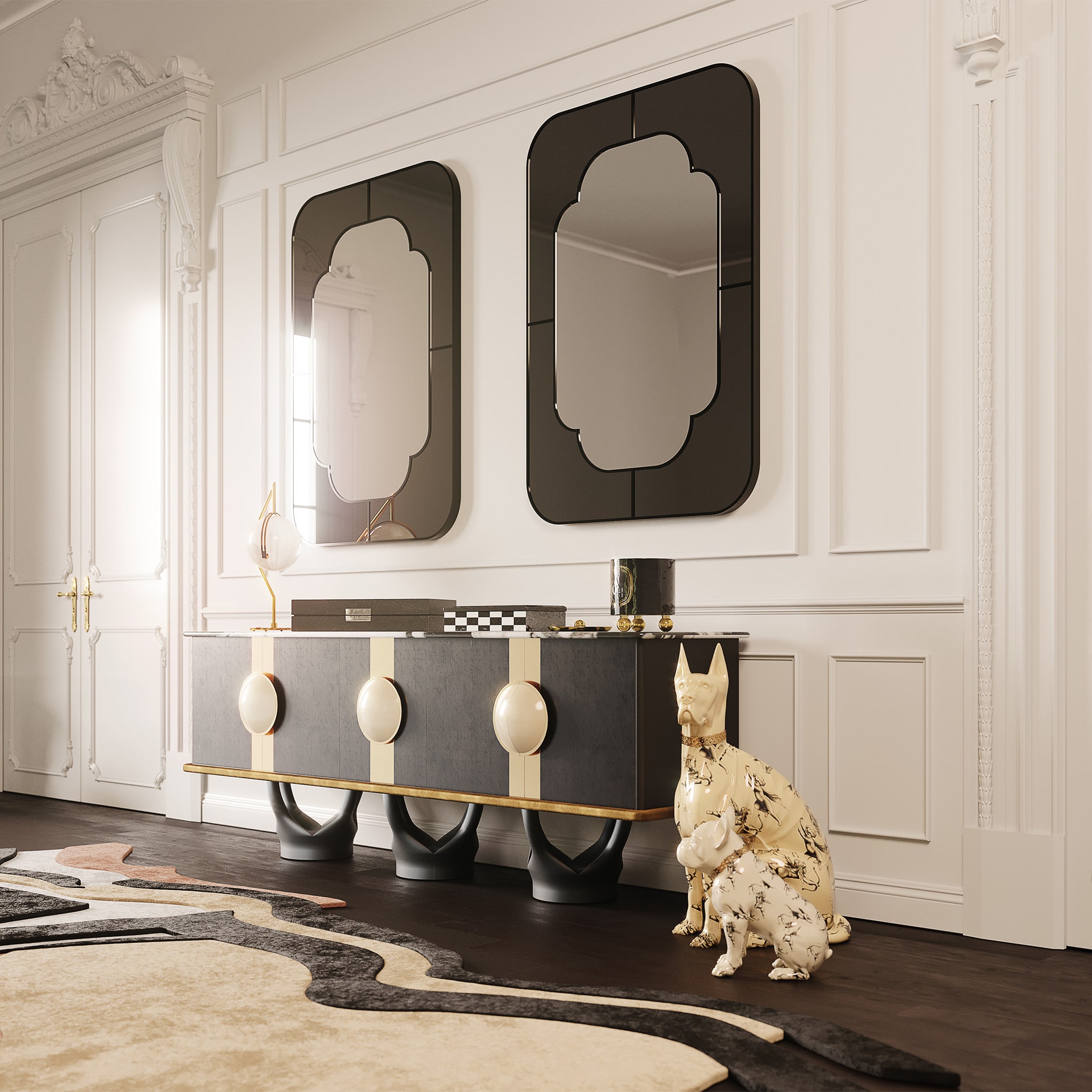 Buy Hailee Modern Metal Decorative Wall Mirror - 61x1.5x37.5 cm Online in  KSA | Homebox