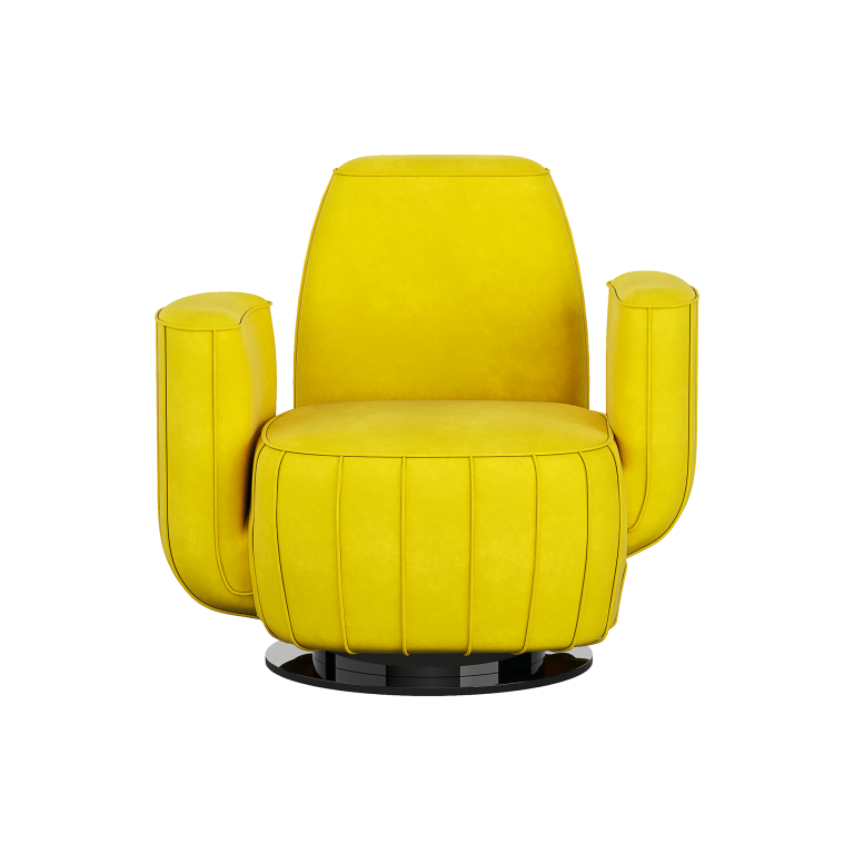 Ajui II Armchair Yellow by HOMMÉS Studio