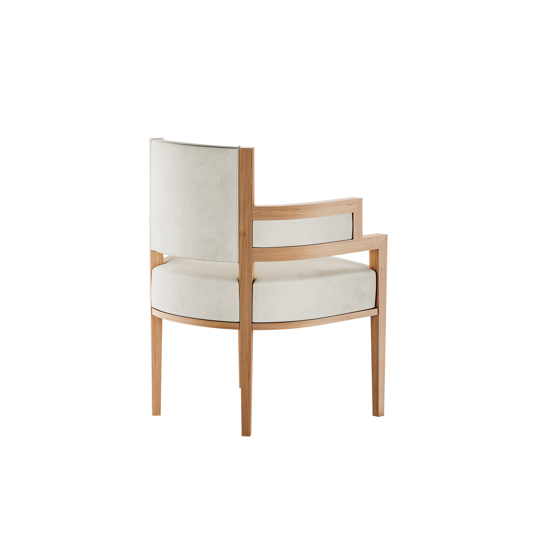 ナナコ【美品】フォトスタジオ引き取り品　ラウンドチェア Pina Wood Chair By HOMMÉS Studio