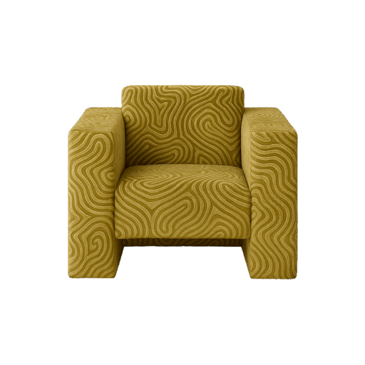 Block Armchair Green by HOMMÉS Studio