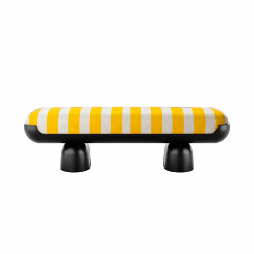 Fifih Bench Yellow by HOMMÉS Studio