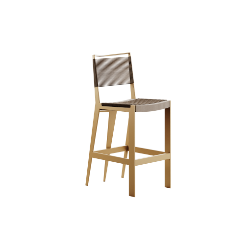 Cinco Bar Chair Gold by Hommés Studio