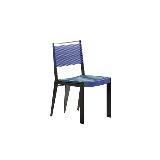Cinco Chair Black and Blue