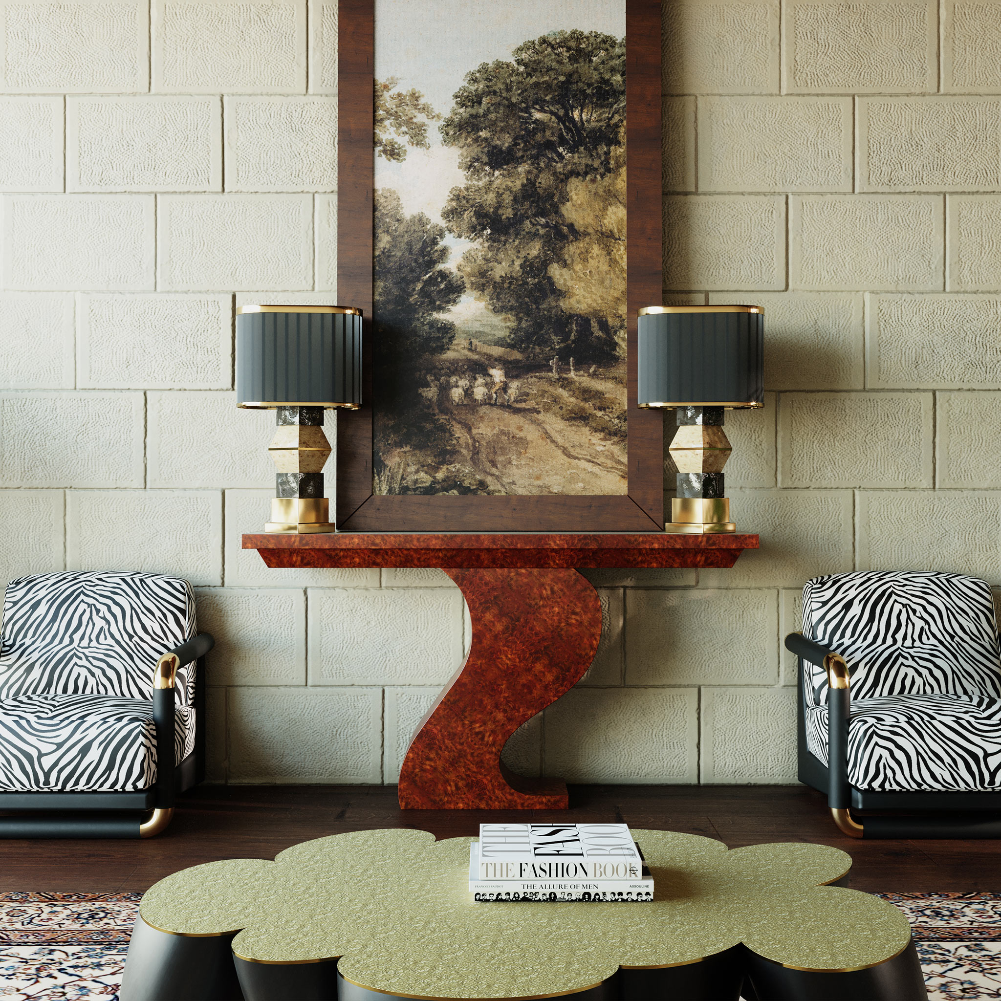 Console tables for entryway by Hommés Studio