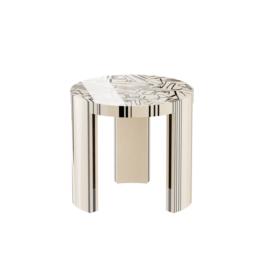 Illustration of Artistic Apartment Decor With A View