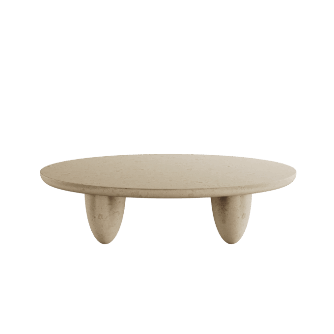 Lunarys Center Table Natural by Hommés Studio