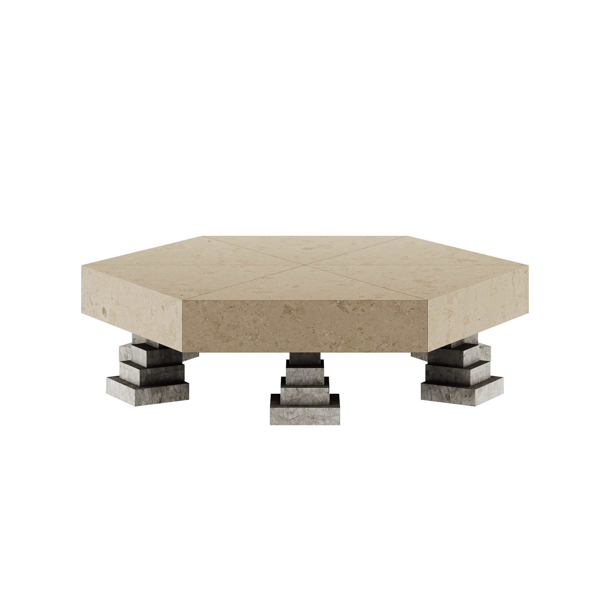 Odonto Center Table Natural by Hommés Studio