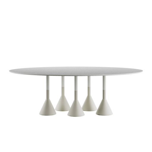 Soleil Oval Dining Table Grey