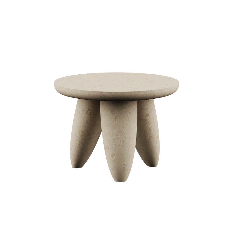 Lunarys Medium Side Table Natural by Hommés Studio