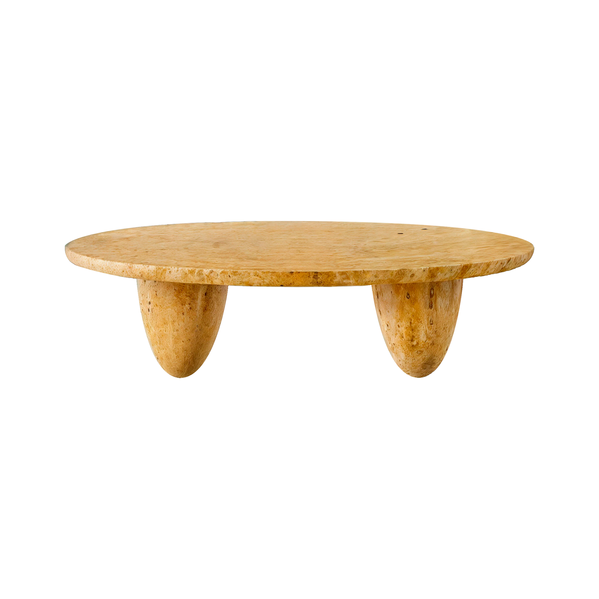 Lunarys Center Table Yellow Negrais by Hommés Studio