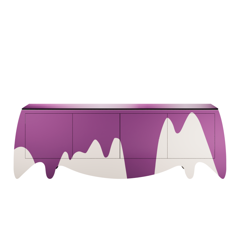 Camou Sideboard Purple by HOMMÉS Studio