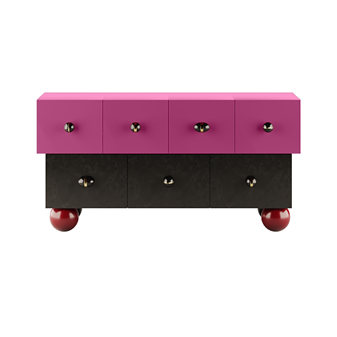 Matrioska Sideboard Pink by HOMMÉS Studio
