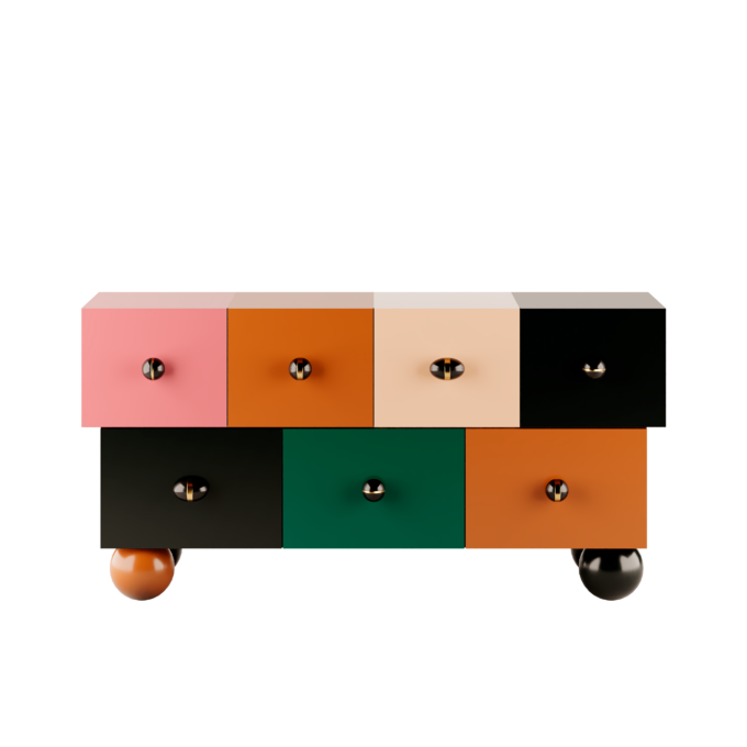 Matrioska Sideboard Multicolor by HOMMÉS Studio