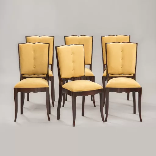 French Art Deco Vintage Dining Chairs by Hommés Studio