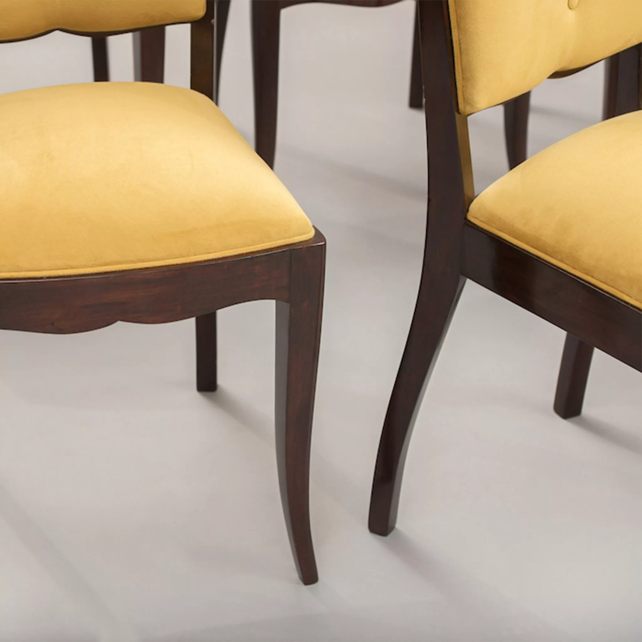 French Art Deco Vintage Dining Chairs by Hommes Studio