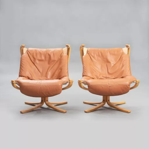 Falcon Mid-Century Armchairs by Sigurd Ressel
