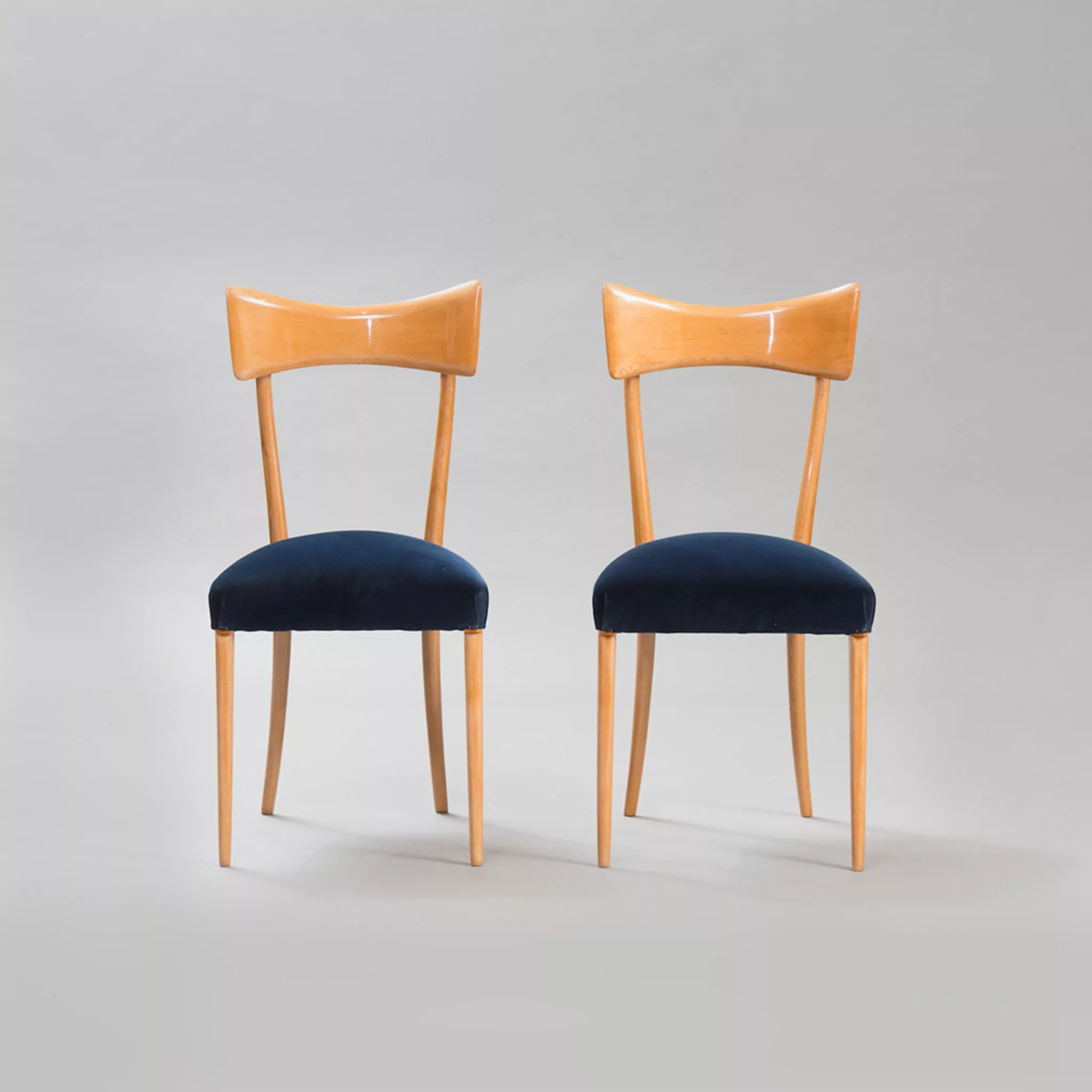Mid-Century Dining Chairs in Ico Parisi Style by Hommés Studio