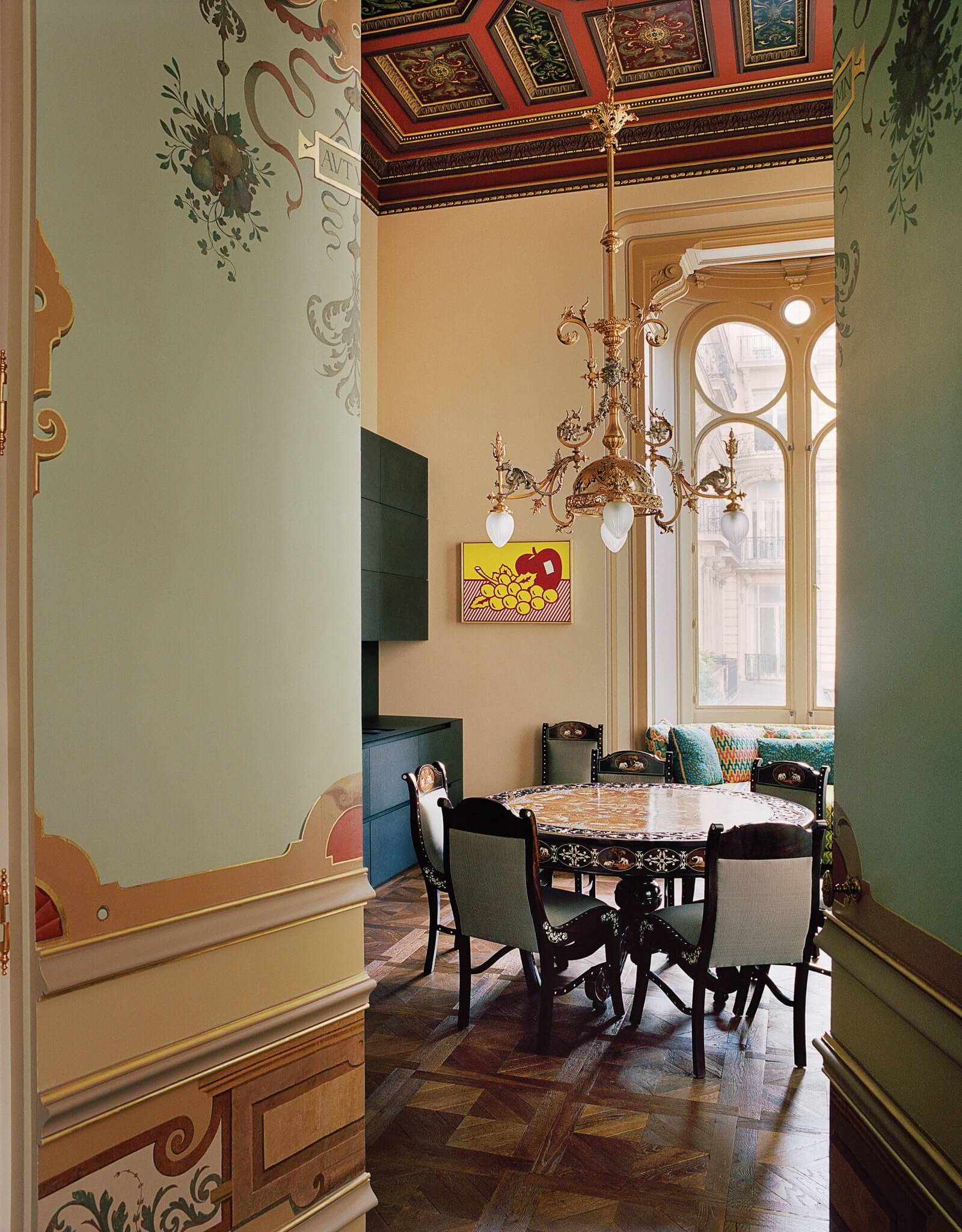 Historical Mansion decored in maximalist home decor