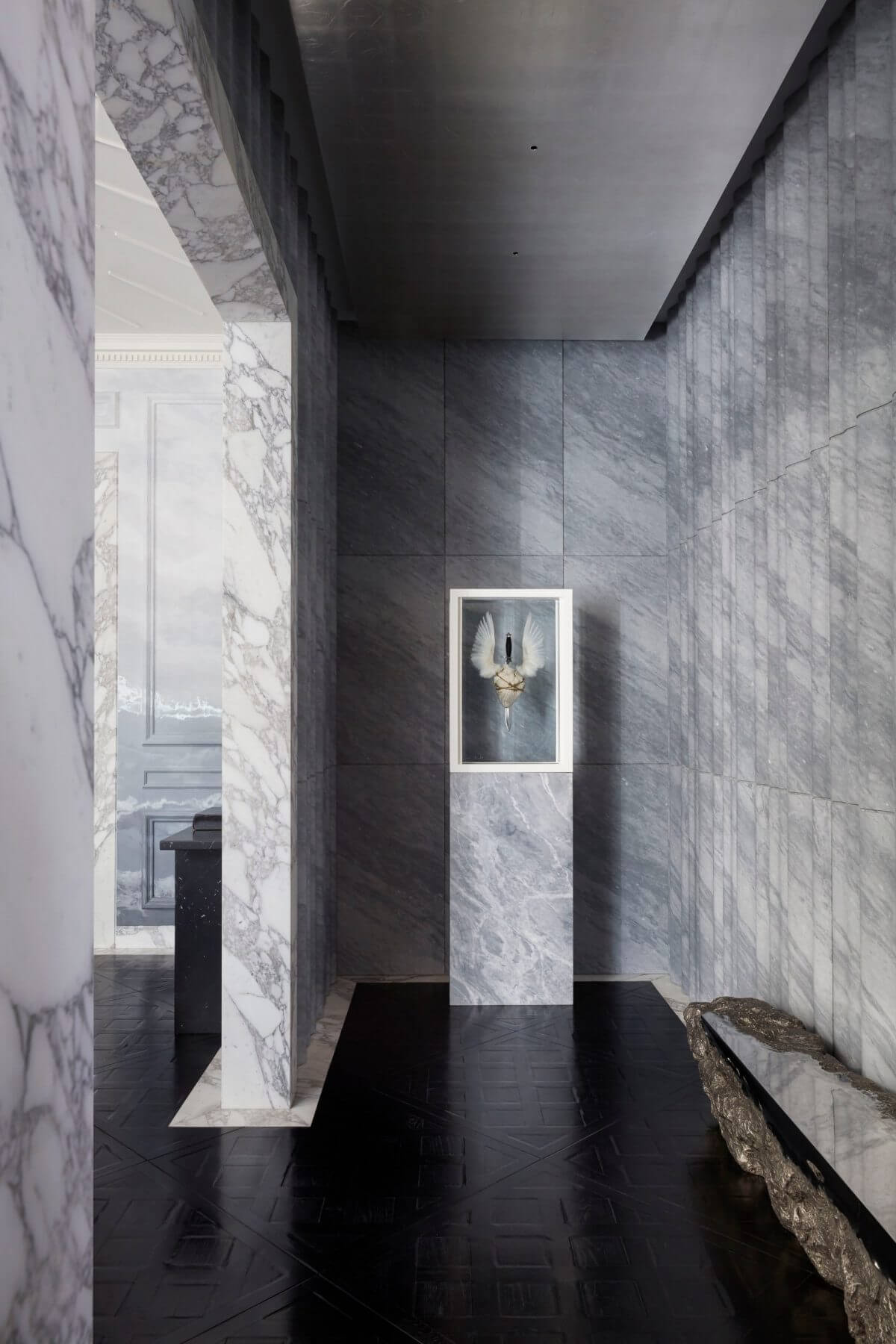Udzenija's pied-à-terre full of marble in London