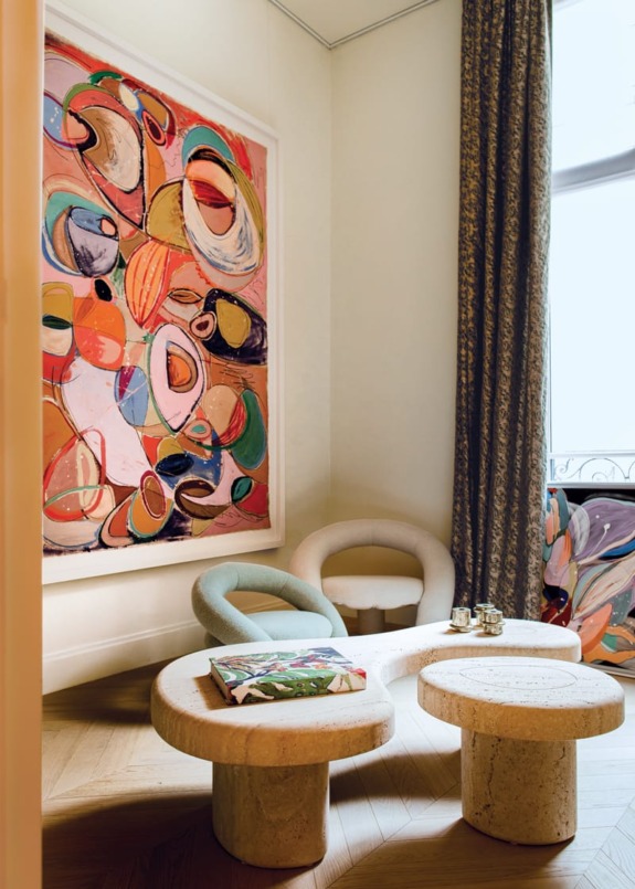 a cozy reading nook that blends intimacy with visual intrigue.