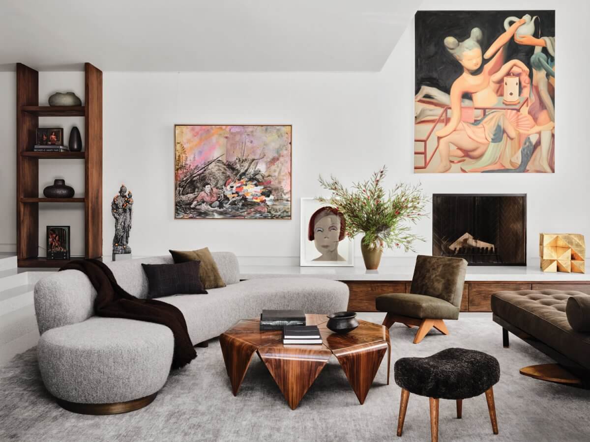 Inside An Art-Filled Luxury Home in Hollywood Hills
