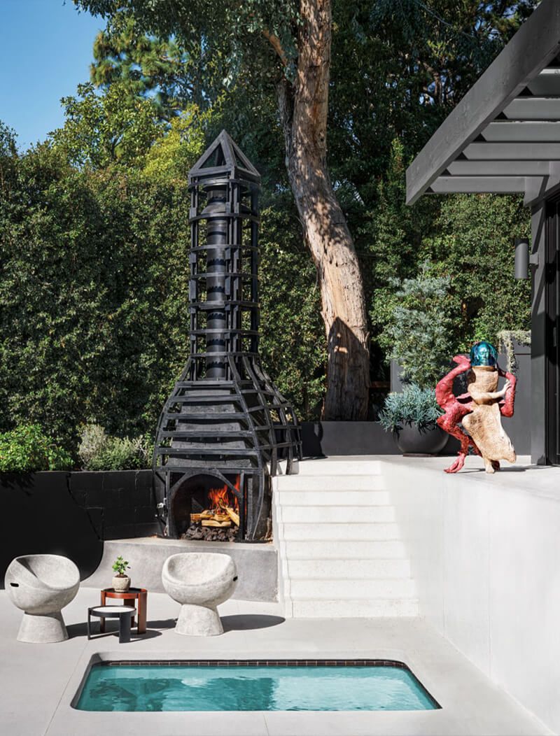 Inside An Art-Filled Luxury Home in Hollywood Hills